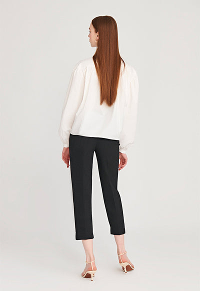 Peter Pan Collar Solid Poplin Shirt