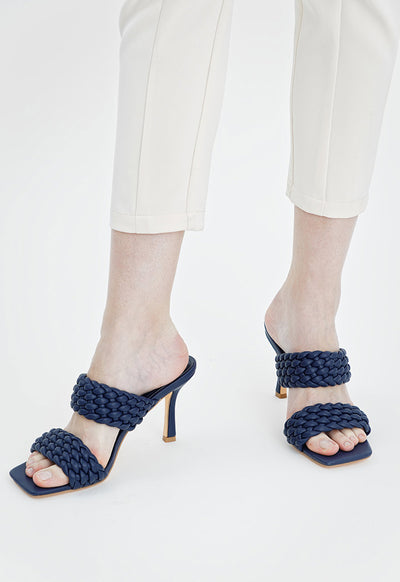 Woven Slide Mules