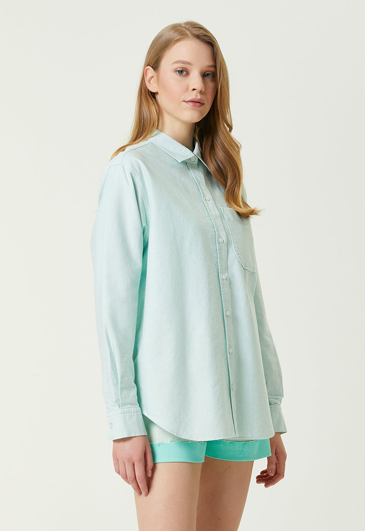 Club Boyfriend Oxford Shirt Blue