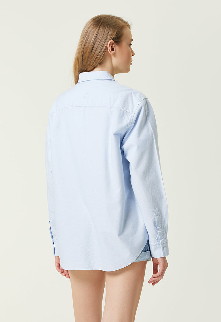 Club Boyfriend Oxford Shirt Blue