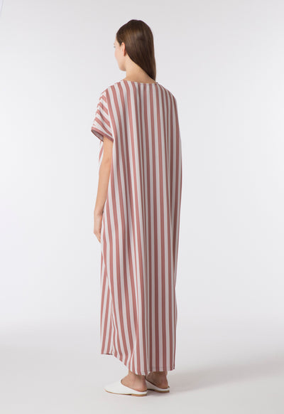 Oversized Striped Abaya