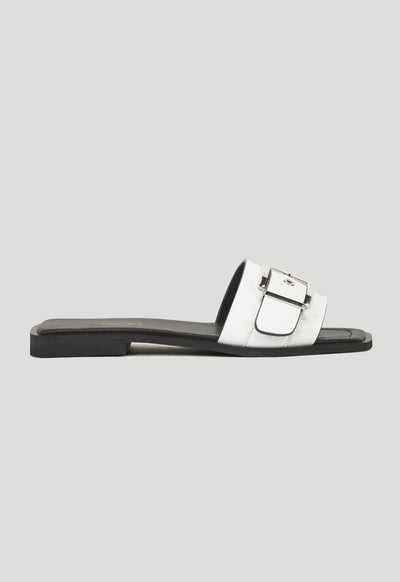 Single Buckled Strap Flat Sandals