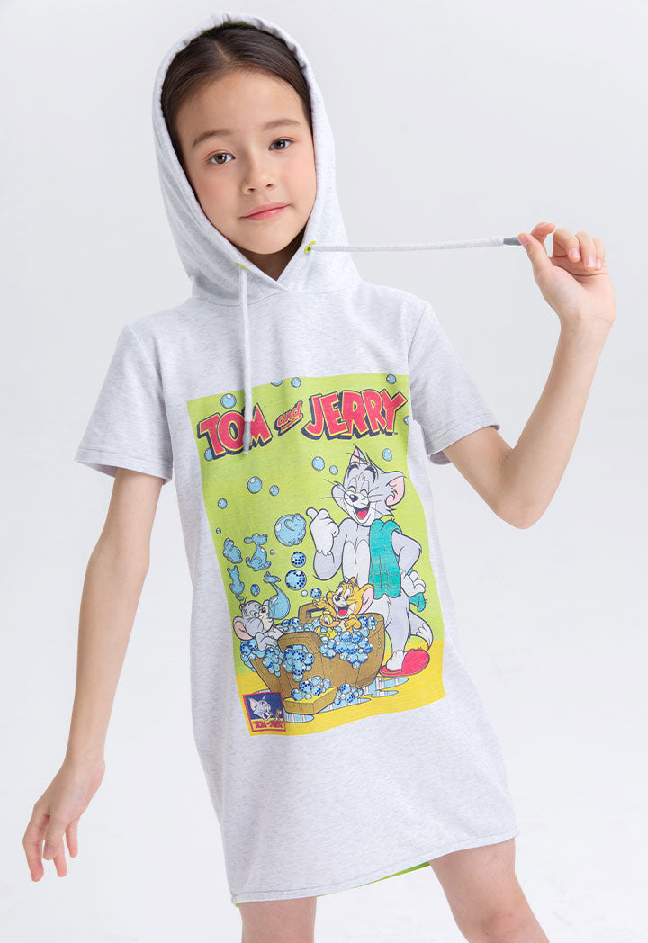 Tom And Jerry Hoodie High Low Dress