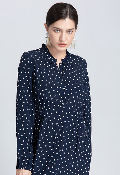 Polka Dot Flare Dress