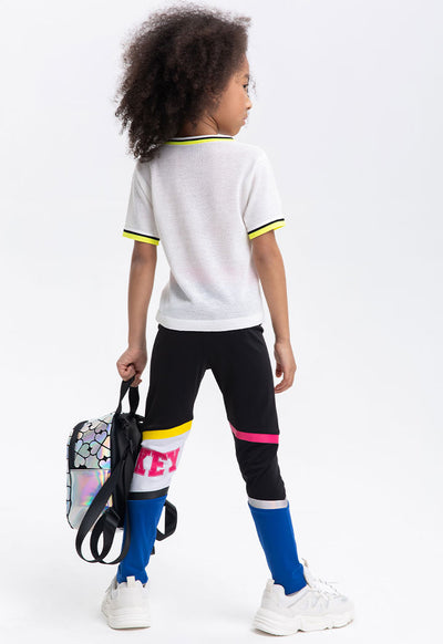 Mickey Mouse Color Block Skinny Pants