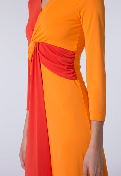 Two-Tone Twist Dress