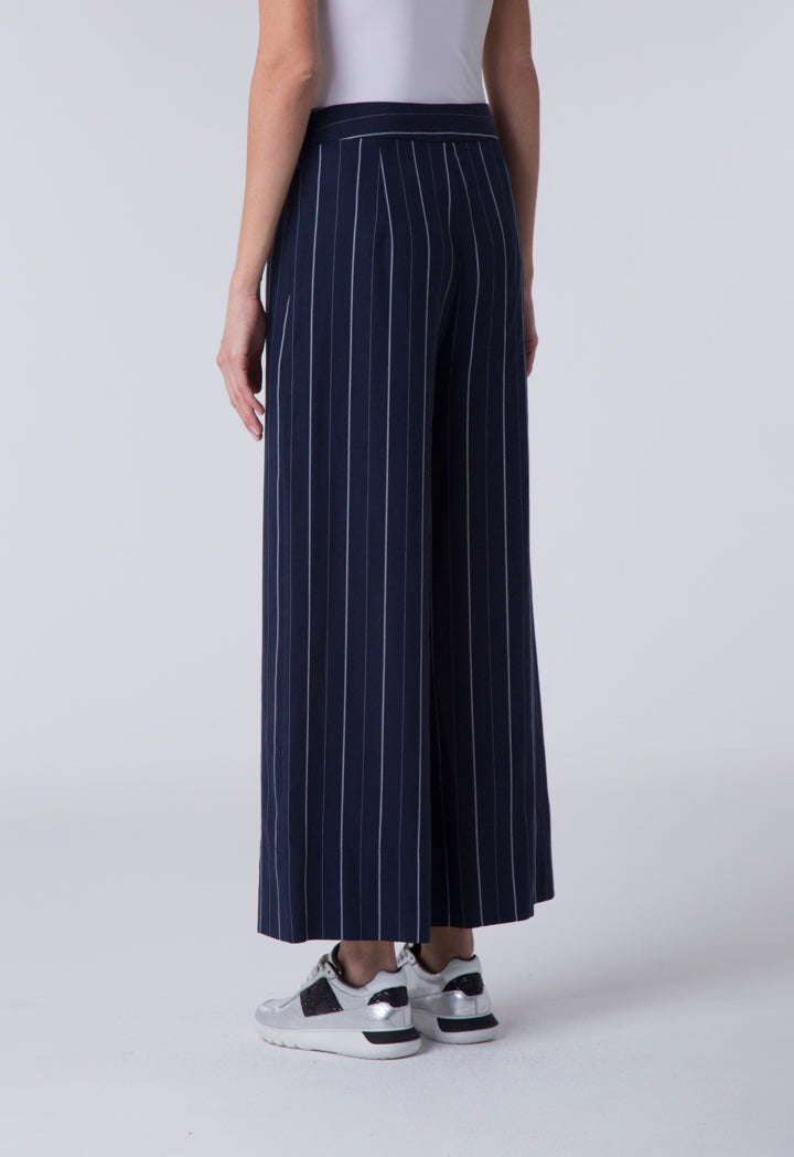 Navy Striped Culottes