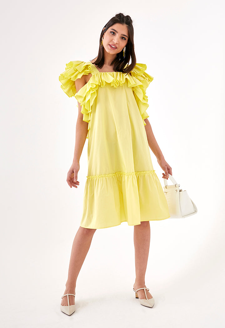 Layered Ruffle Dress