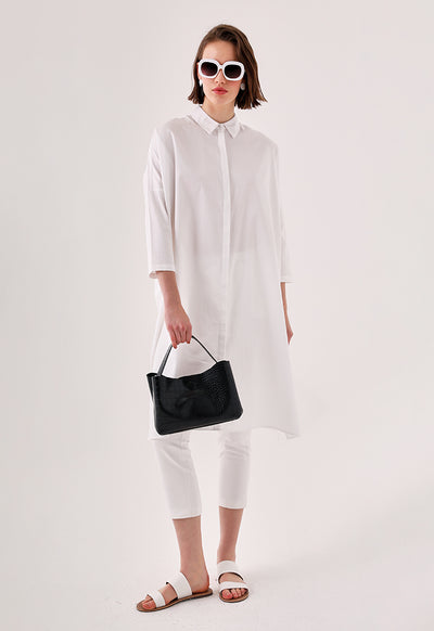 Oversized Cotton Shirt Dress