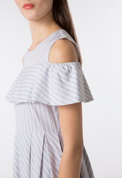 Yard Dyed Striped Dress - Fresqa