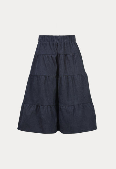 Tiered Corduroy Culottes