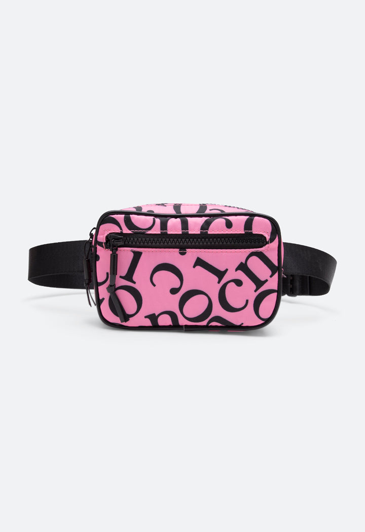 Letter Printed Waist Bag