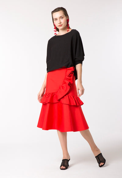 Frill A-Line Skirt - Fresqa