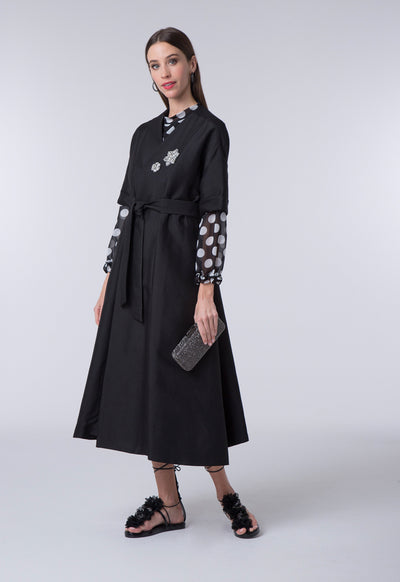 Polkadot Gathered Frill Dress