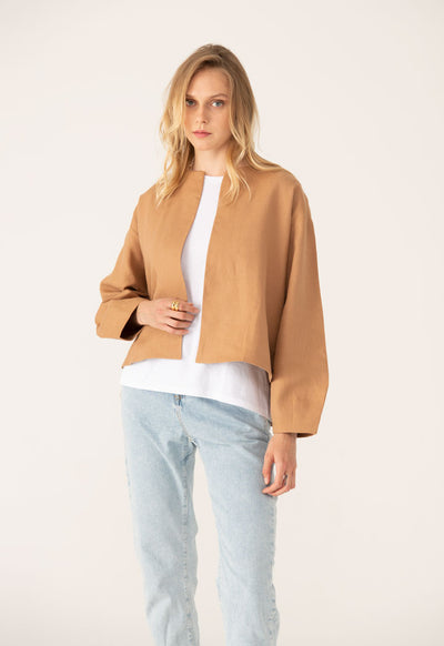 Open Front Linen Outerwear