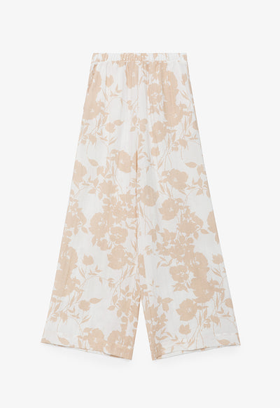 Printed Wide Leg Culottes