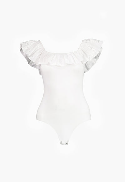 Frill Off Shoulder Bodysuit