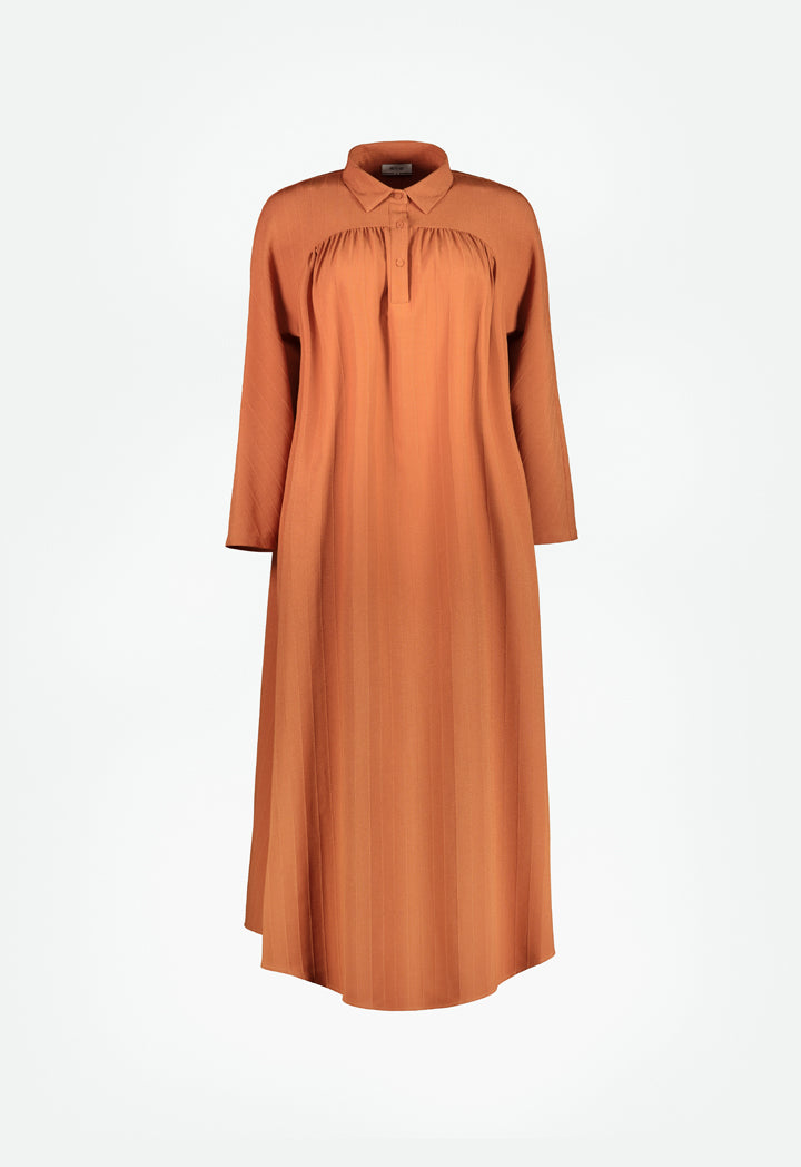 Rust Collar Dress