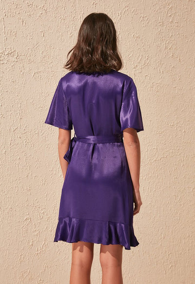 ruffle-hem-satin-wrap-dress