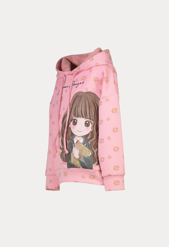 Harry Potter Drawstring Hoodie Printed Blouse