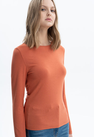 Long Sleeve Basic Solid Top