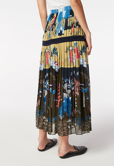 Oriental Crepe Skirt - Fresqa