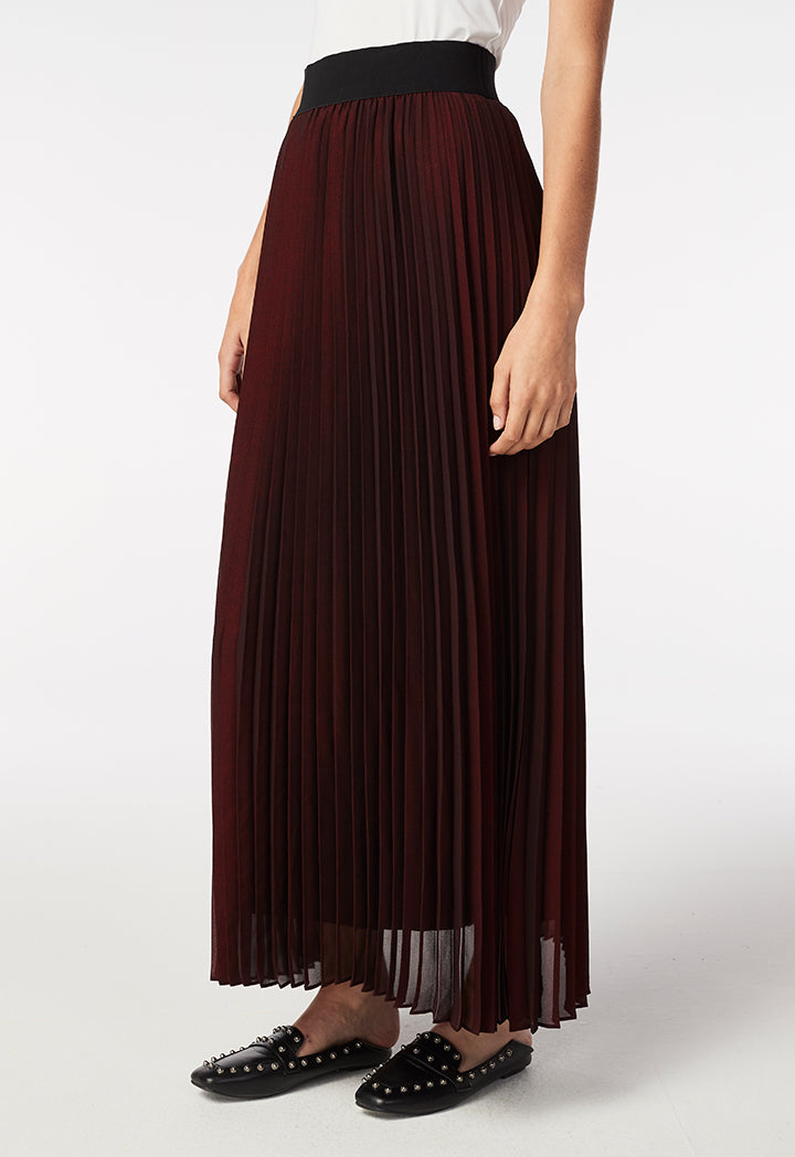 Pleated Lurex Skirt - Fresqa