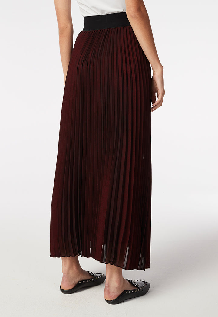 Pleated Lurex Skirt - Fresqa