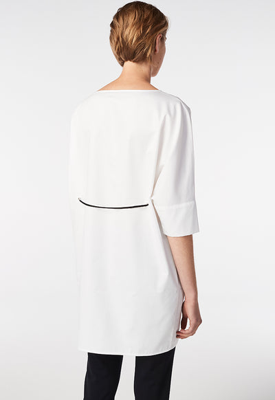 Satin White Blouse - Fresqa