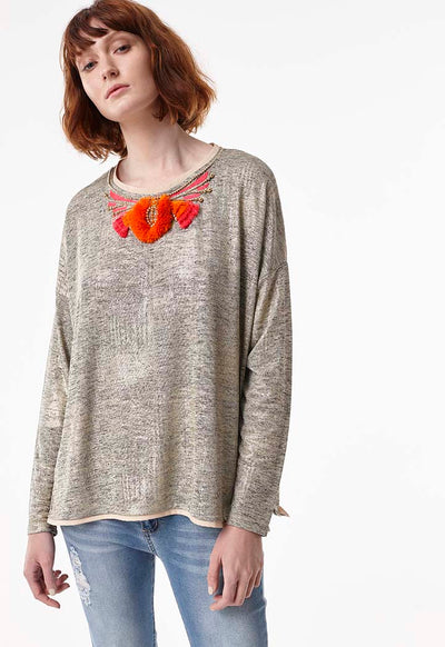 Metallic  Coated T-Shirt