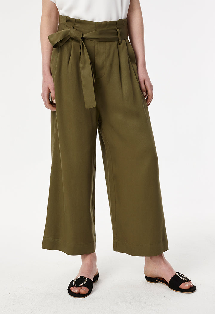 Tencel Waist Tie Culottes