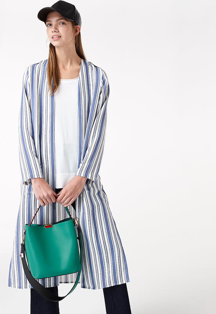 Maxi Stripe Kimono - Fresqa