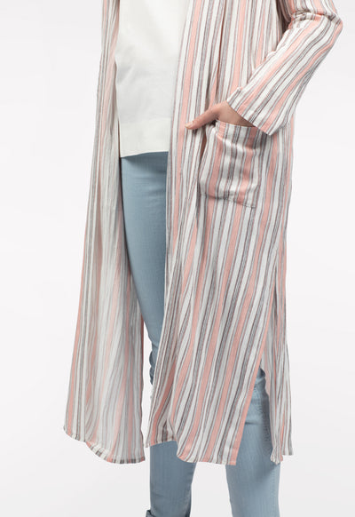 Maxi Stripe Kimono - Fresqa