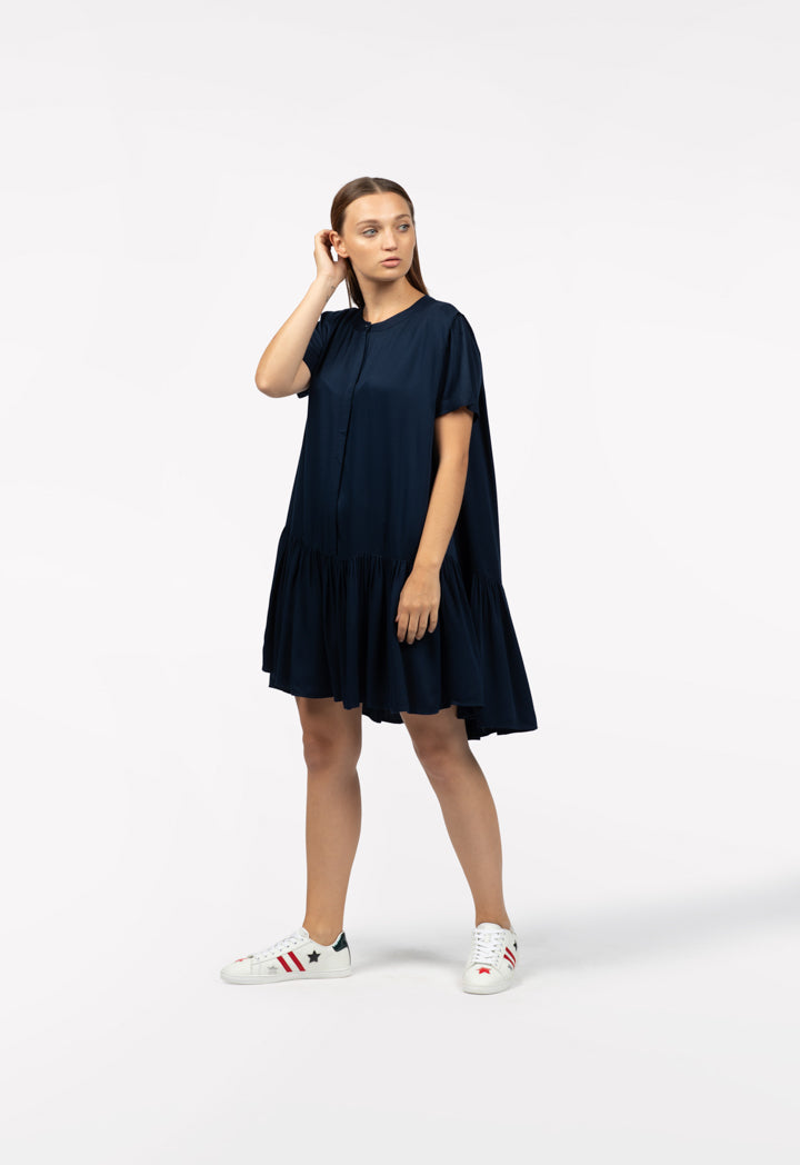 Long Gathered Hem Shirt