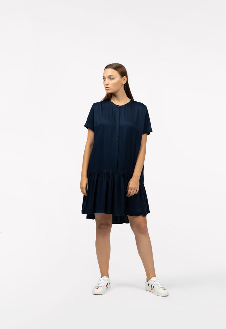 Long Gathered Hem Shirt