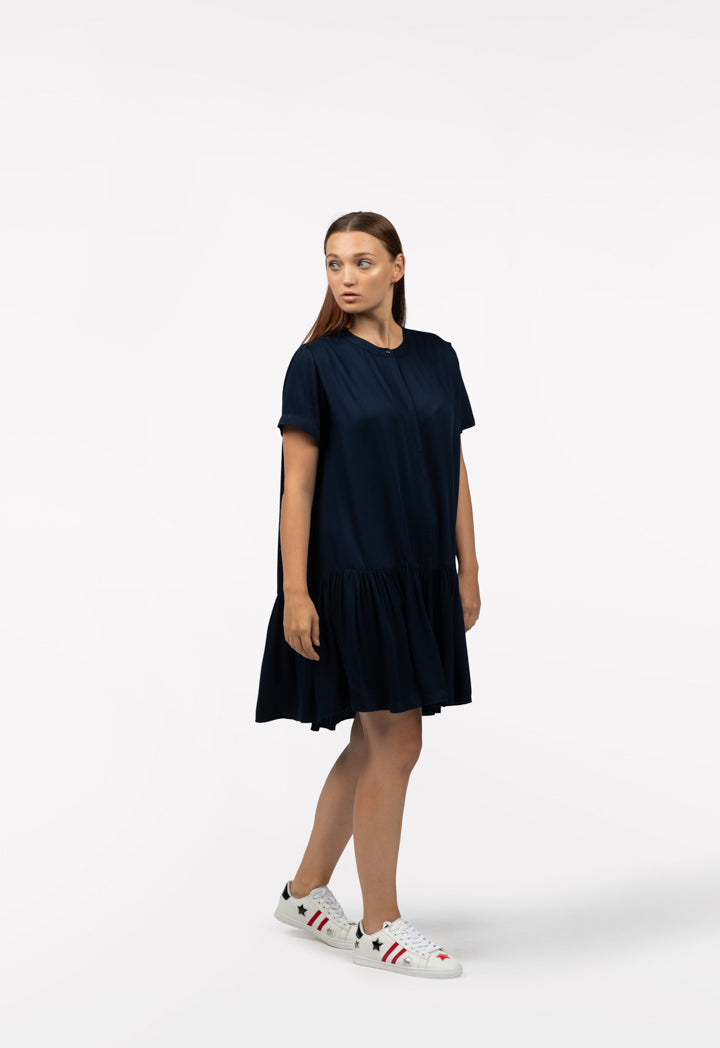 Long Gathered Hem Shirt