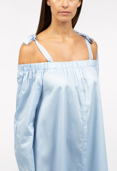 Off Shoulder Frilled Hem Dress - Fresqa