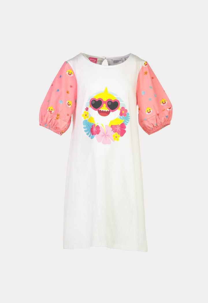 Baby Shark Printed Flare Elasticated Dress