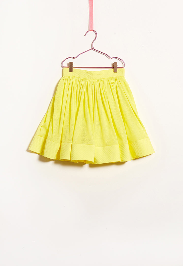 Textured Edge Net Skirt